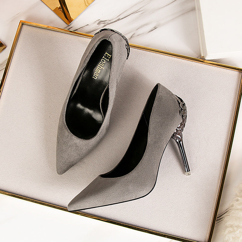 Elegant Suede High Heels by Elizabeth Ainsley