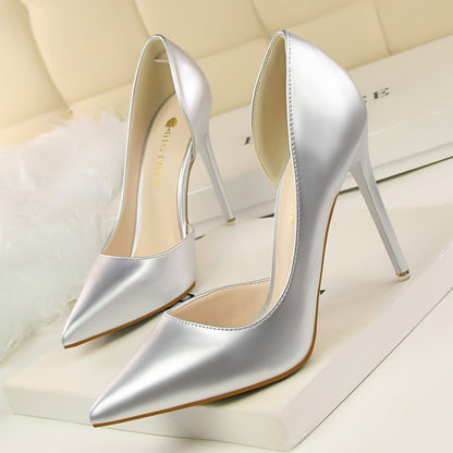 Elegant Elizabeth Ainsley Patent Stiletto High Heels