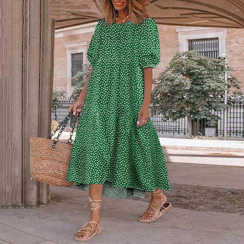 Floral Print Elizabeth Ainsley Summer Midi Dress