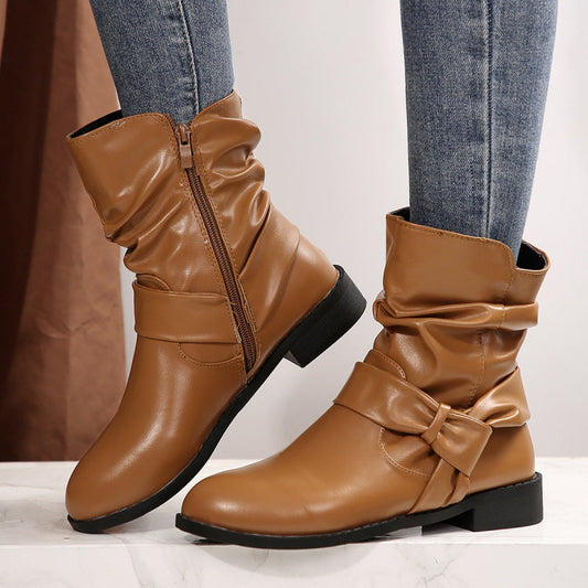 Elizabeth Ainsley Warm Plus Size Fleece-Lined Boots