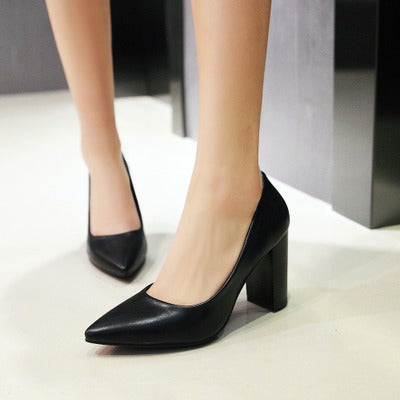 Chic Block Heel Pumps Elizabeth Ainsley High Heels