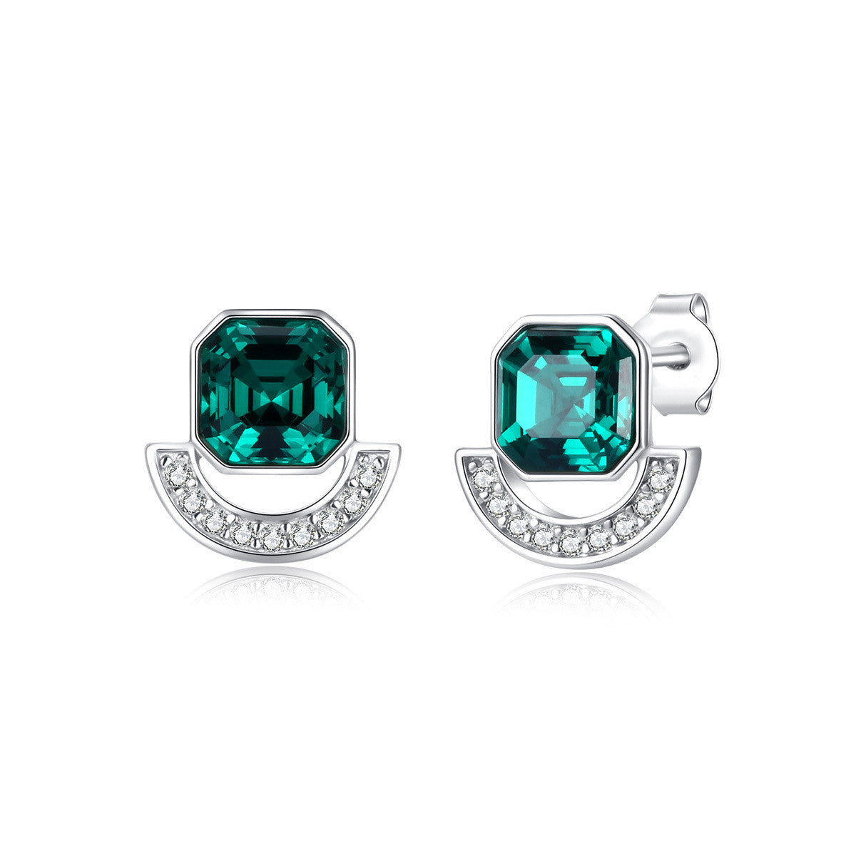 Square Crystal Jewelry Set