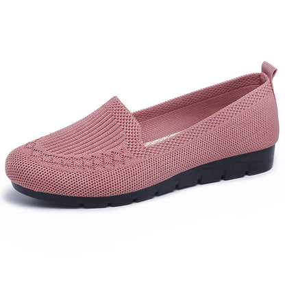 Breathable Elizabeth Ainsley Net Cloth Slip-On Shoes