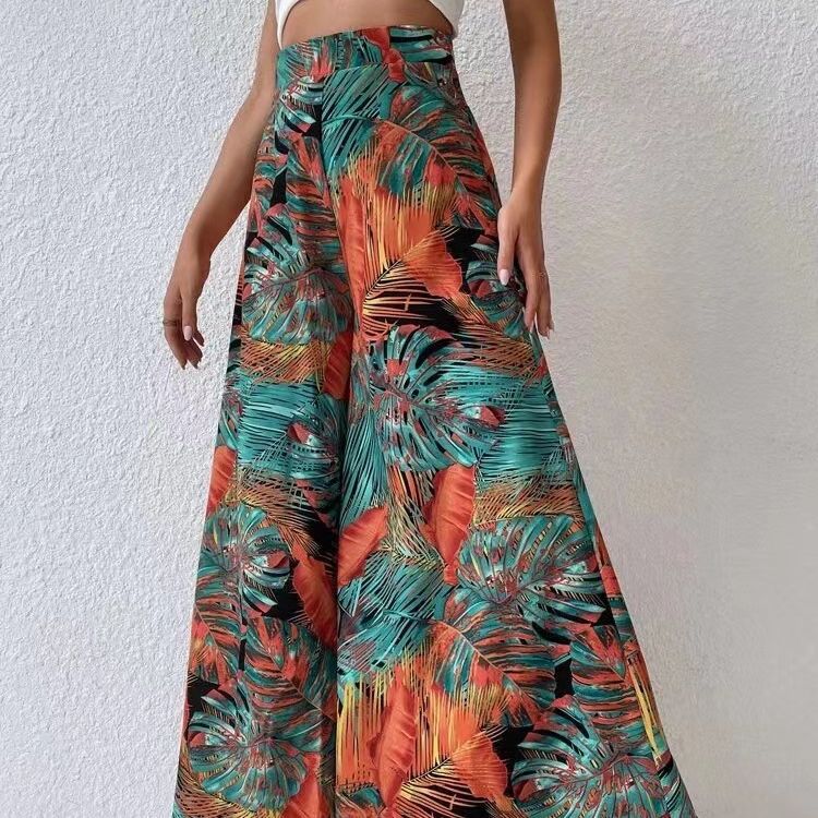 Chic Floral Wide-Leg Pants by Elizabeth Ainsley