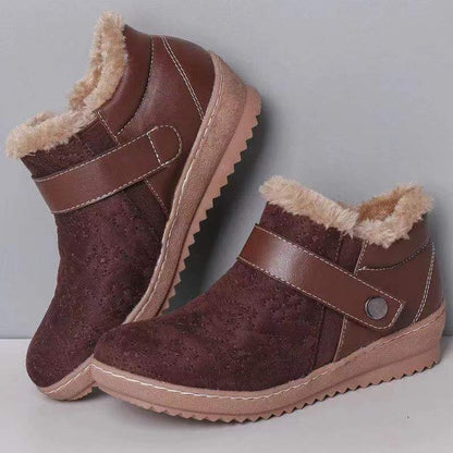 Elizabeth Ainsley Snow Boots - Fleece Lined, Wide Toe