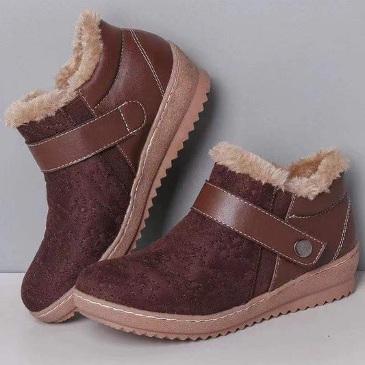 Elizabeth Ainsley Snow Boots - Fleece Lined, Wide Toe