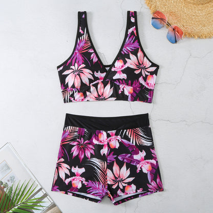 Vibrant Printed Boxer Bikini by Elizabeth Ainsley