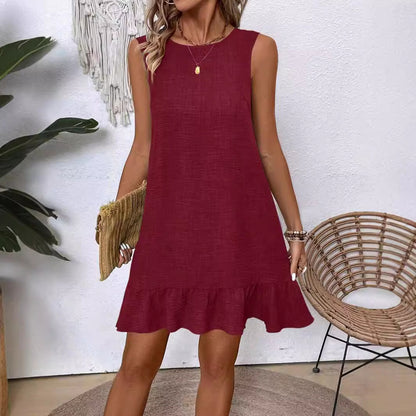 Ruffle Sleeveless Summer Dress by Elizabeth Ainsley