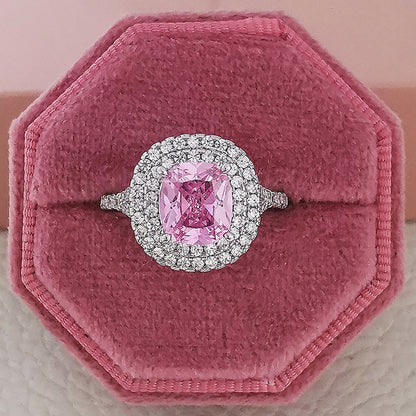 Blush Halo Engagement Ring Collection – Cushion, Pear & Heart Cuts