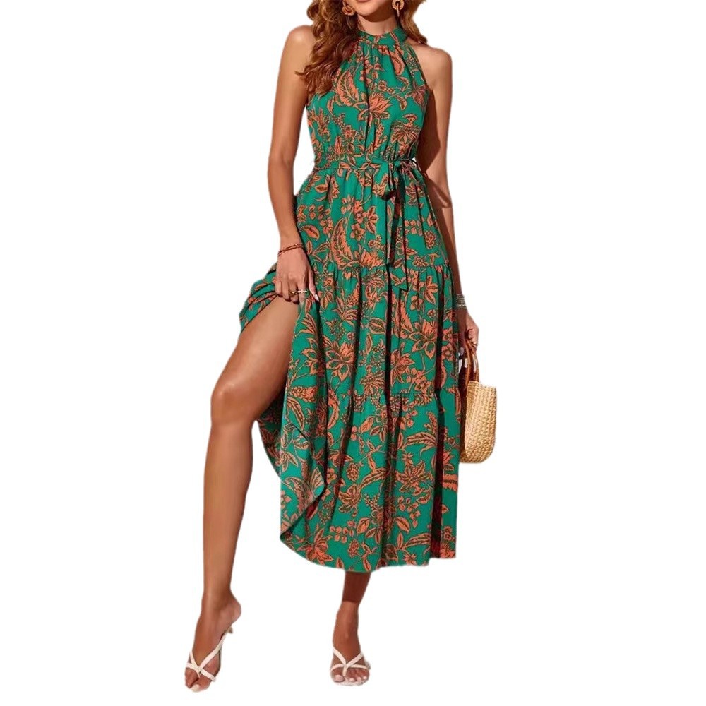 Boho Floral Elizabeth Ainsley Sleeveless Summer Dress