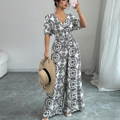 Chic Boho Print Elizabeth Ainsley Jumpsuit