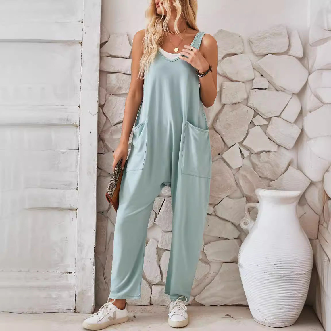 Pinterest-Inspired Elizabeth Ainsley Pocket Jumpsuit