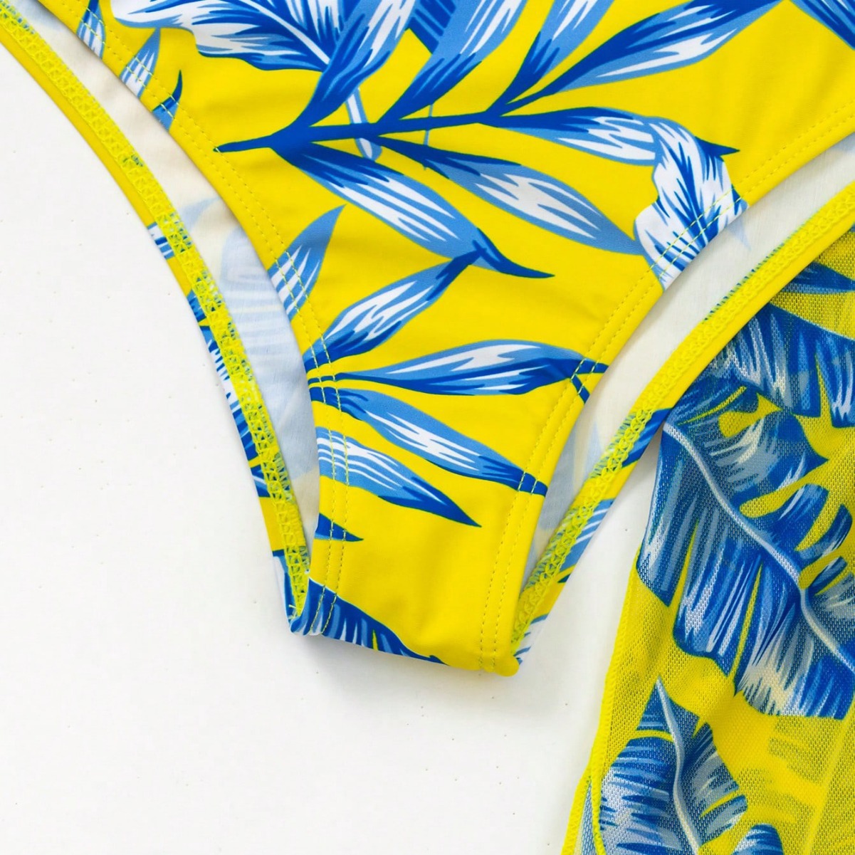 Vibrant Maple Leaf High Waist Bikini by Elizabeth Ainsley