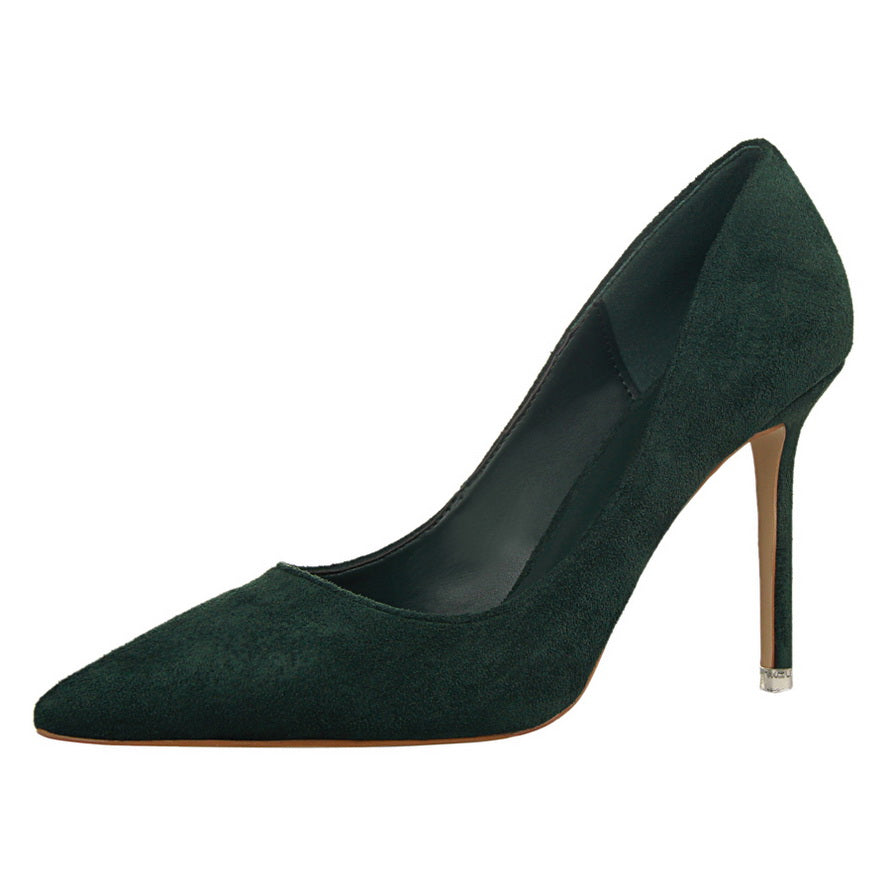 Chic Suede Pointed Heels by Elizabeth Ainsley