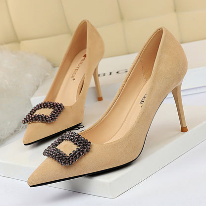 Elegant Rhinestone Stiletto Heels by Elizabeth Ainsley