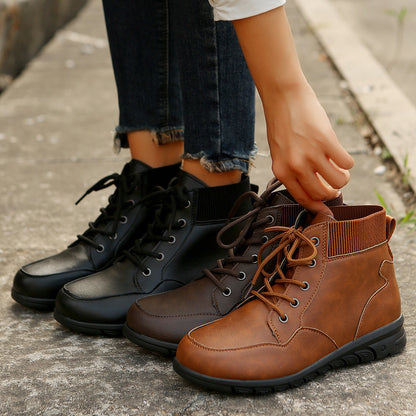 Elizabeth Ainsley Ankle Boots - Non-Slip Flat Comfort