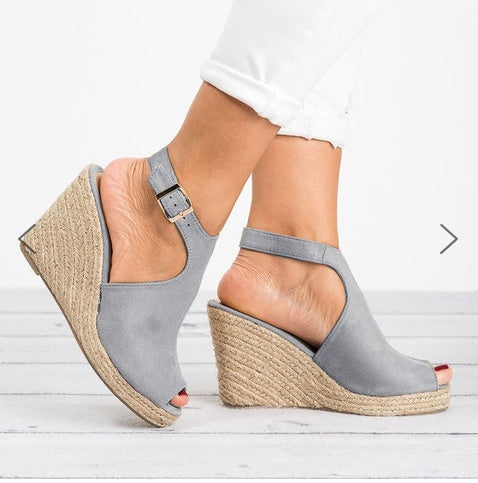 Chic Platform Wedge Sandals Elizabeth Ainsley