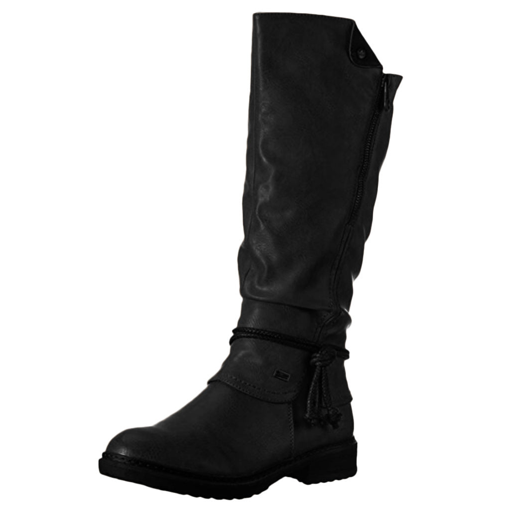 Elizabeth Ainsley High Boots - Plus Size Low Heel Comfort