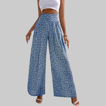 Floral Wide Leg Elizabeth Ainsley Casual Pants