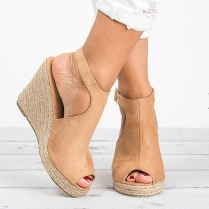 Chic Platform Wedge Sandals Elizabeth Ainsley