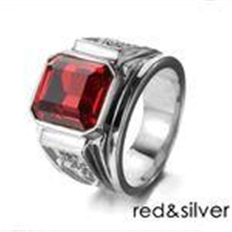 Square Cut Gemstone Ring – Bold Statement Signet Band