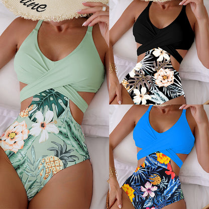 Chic Hollow Out Elizabeth Ainsley One-Piece Bikini