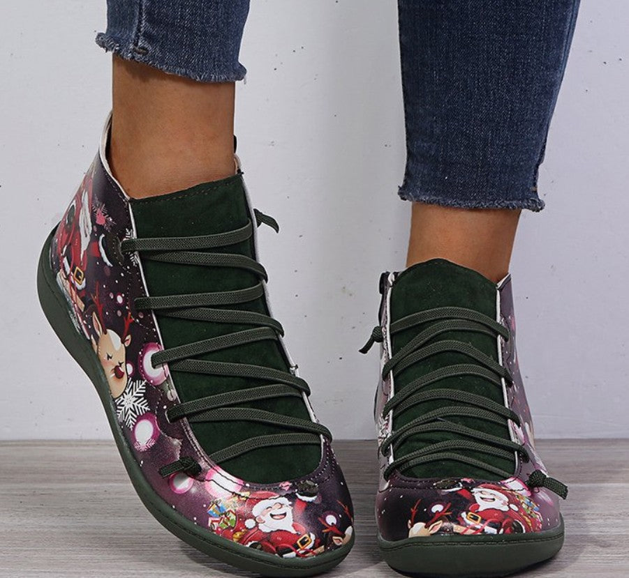 Elizabeth Ainsley Christmas Boots - Short Leather Comfort