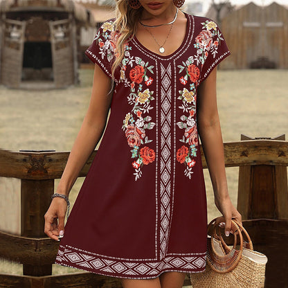 Floral Print Elizabeth Ainsley Summer Casual Dress
