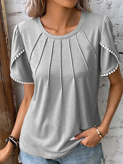 Chic Tulip Sleeve Elizabeth Ainsley Summer T-Shirt