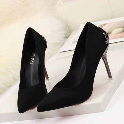 Elegant Suede High Heels by Elizabeth Ainsley