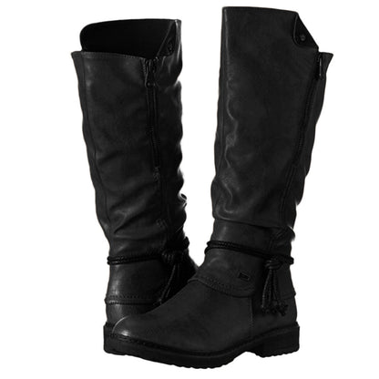 Elizabeth Ainsley High Boots - Plus Size Low Heel Comfort