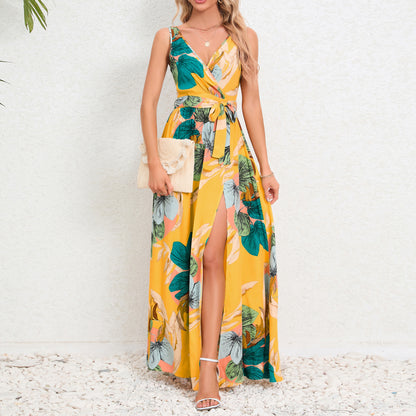 Floral V-Neck Maxi Dress by Elizabeth Ainsley