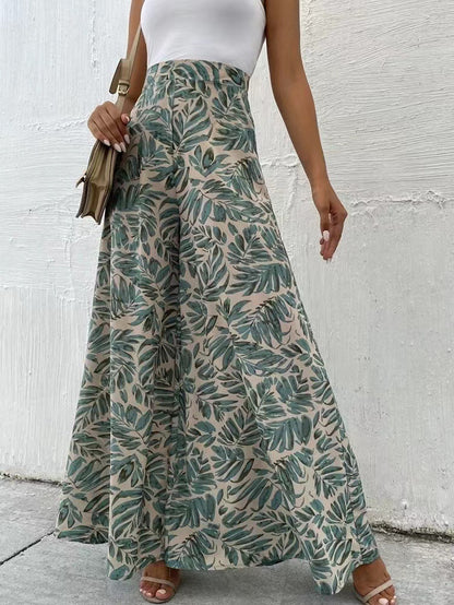 Chic Floral Wide-Leg Pants by Elizabeth Ainsley