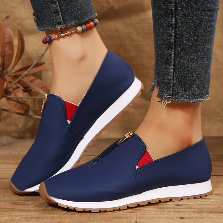 Comfort Zip Loafers by Elizabeth Ainsley