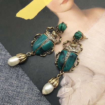Handmade Baroque Pearl Earrings