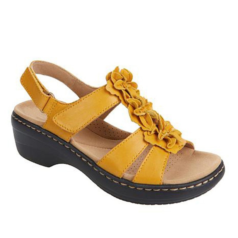 Floral Comfort Elizabeth Ainsley Wedge Sandals
