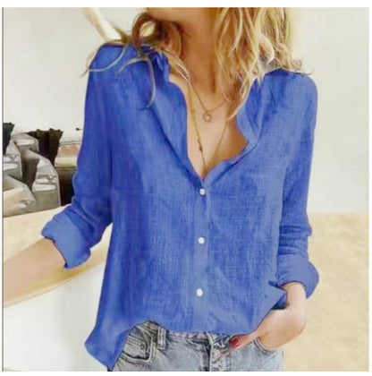 Relaxed Fit Elizabeth Ainsley Lapel Cardigan Blouse