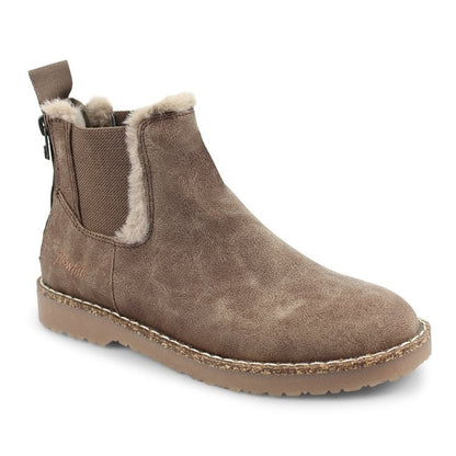 Elizabeth Ainsley Leopard Suede Boots - Warm & Supportive