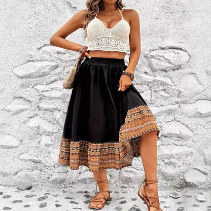 Boho A-Line Maxi Skirt by Elizabeth Ainsley