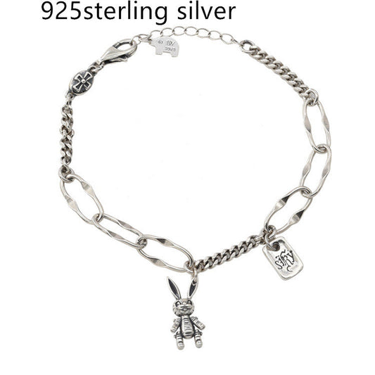 Mixed-Link Charm Bracelet with Contemporary Layered Style