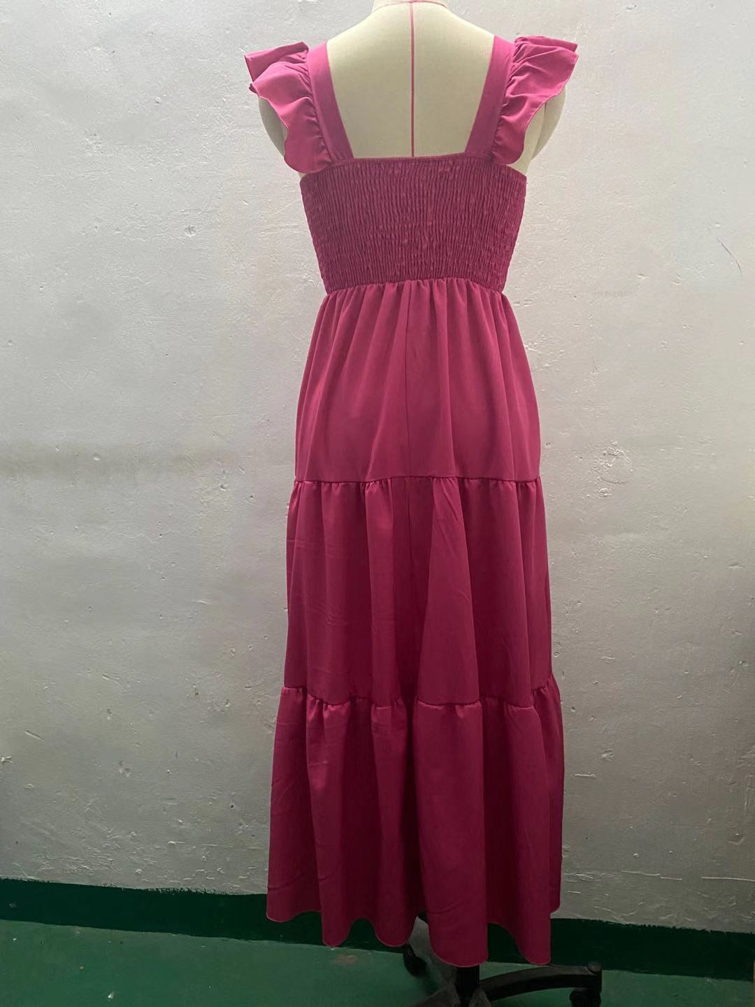 Chic Ruffle Maxi Dress by Elizabeth Ainsley