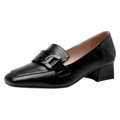 Retro Chunky Heel Pumps by Elizabeth Ainsley