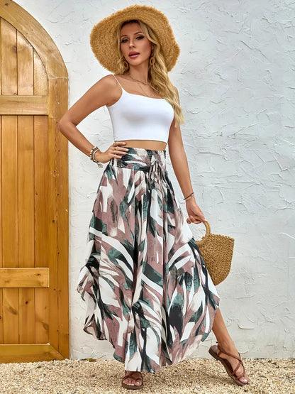 Boho Floral Elizabeth Ainsley A-Line Skirt