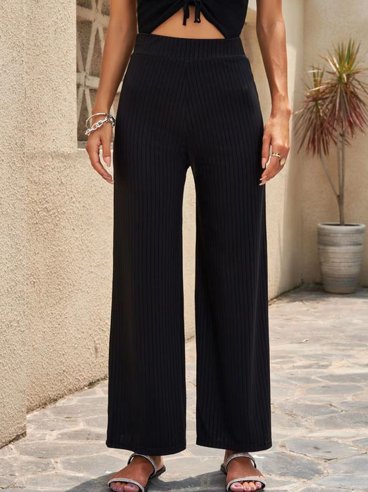 Stretch Wide-Leg Pants by Elizabeth Ainsley