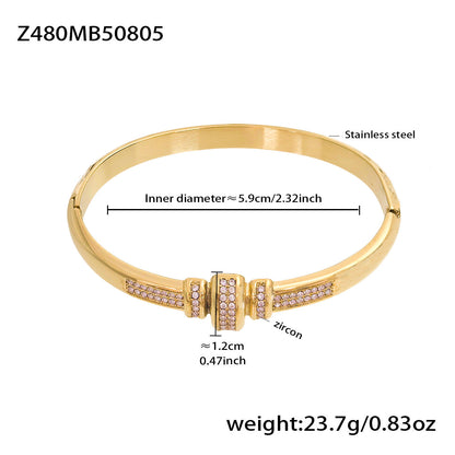 Statement Cuff Bracelet with Sculptural Open-End Design