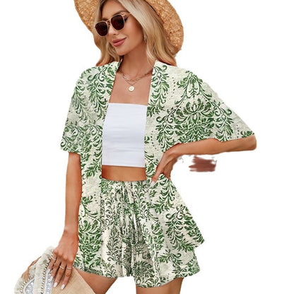 Floral Print Elizabeth Ainsley Summer Shirt Set