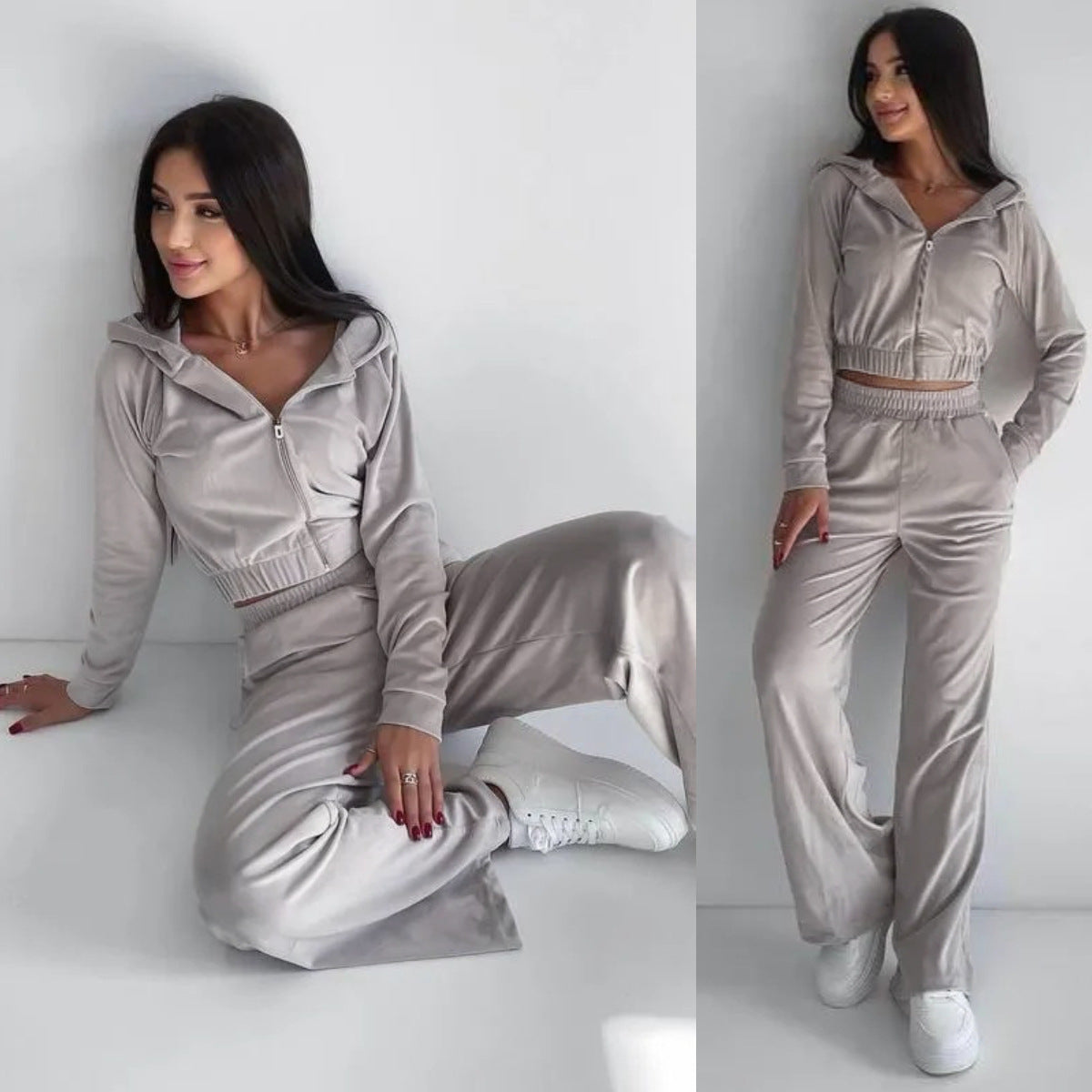 Chic Elizabeth Ainsley Two-Piece Sweatshirt Lounge Set