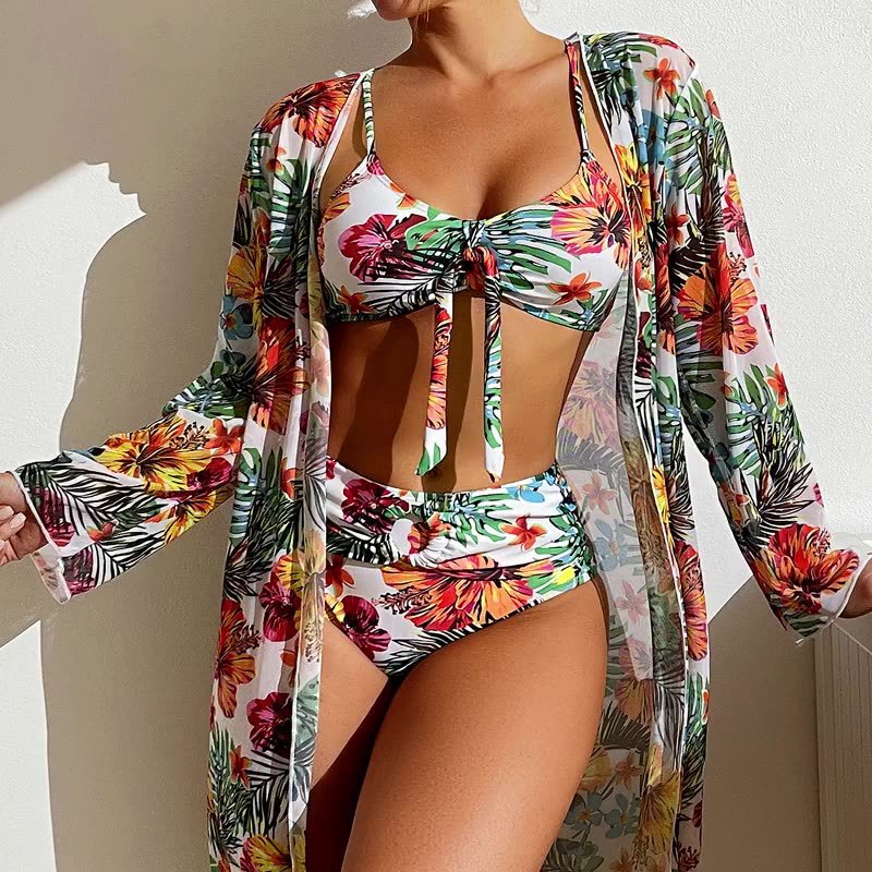 Floral Split Bikini Set by Elizabeth Ainsley