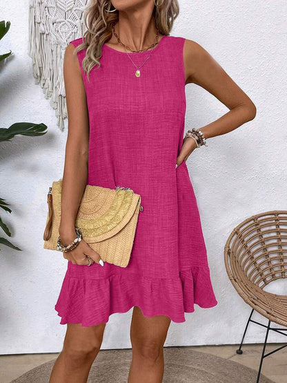 Ruffle Sleeveless Summer Dress by Elizabeth Ainsley