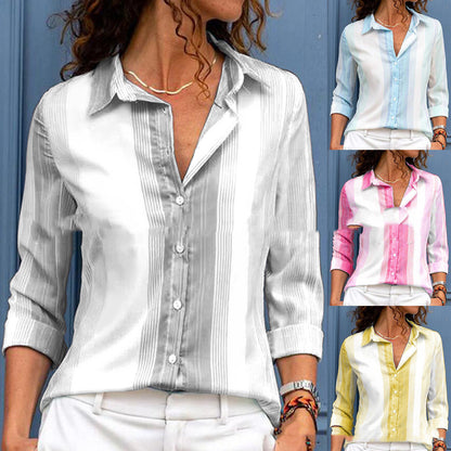 Striped Loose-Fit Blouse by Elizabeth Ainsley